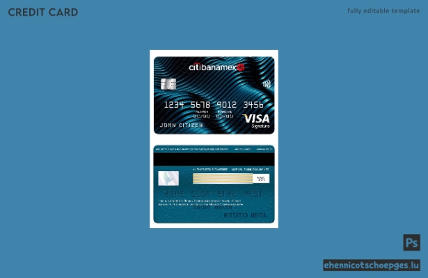Mexiko Citibanamex Bank Visa Signature Card – Beispielvorschau